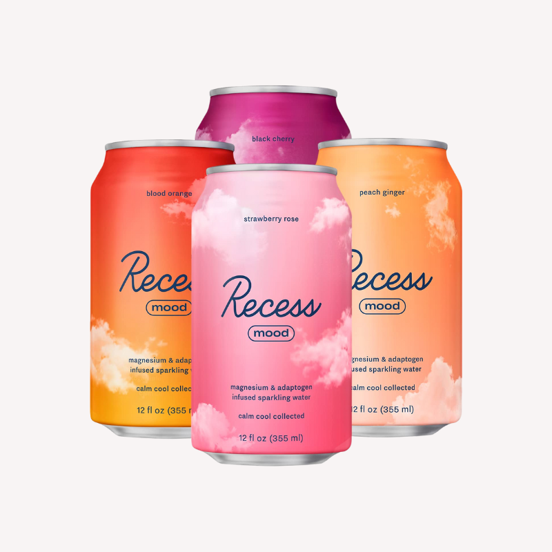 Recess Mood Magnesium Supplement Sparkling Water Supwell